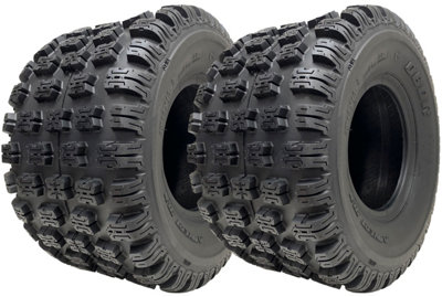 18x10-8 ATV Quad Tyres OBOR Advent Tubeless 255/50-8 Road Legal 102kg (Set of 2)