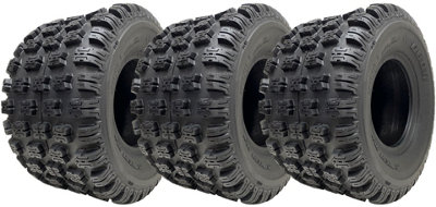 18x10-8 ATV Quad Tyres OBOR Advent Tubeless 255/50-8 Road Legal 102kg (Set of 3)