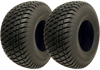 18x8.50-8 Lawnmower Tyre 4ply Multi Turf Grass Wanda P332 Road Legal (Set of 2)
