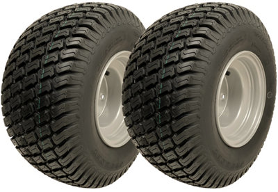 18x8.50-8 Lawnmower Wheels 4 Stud Turf Wanda 4 Inch PCD Road Legal (Set of 2)