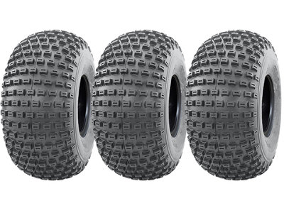 18x9.50-8 Knobby ATV Quad Trailer Tyres 4ply Wanda P322 Tubeless Tire (Set of 3)
