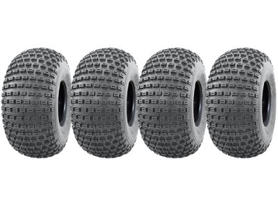 18x9.50-8 Knobby ATV Quad Trailer Tyres 4ply Wanda P322 Tubeless Tire (Set of 4)