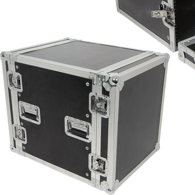 19" 12U Equipment Patch Panel Flight Case Transit Storage Handle DJ PA ...