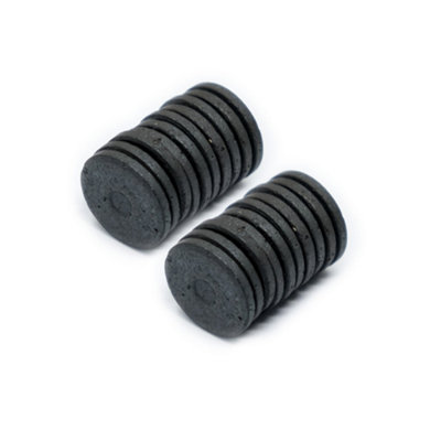 19.3mm x 2.8mm thick Y10 Ferrite Magnet - 0.4kg Pull (Pack of 20)