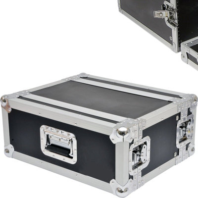 19" 4U Shallow Equipment Patch Panel Flight Case Storage Handle DJ PA ...