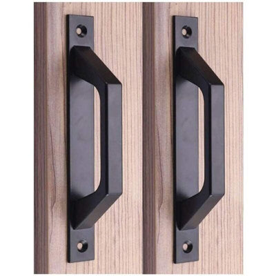 Brute Strength - Furniture Handles - Steel & Full Grain Leather - 96mm Hole Spacing - Black & Brown - Pack Of 8 - Cabinet Handle Door Handle For Kitchen, Bathroom, Cabinets