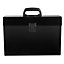 19 Pocket Expanding A4 Box File Organiser Paper Documents Foolscap Folder Case - Black
