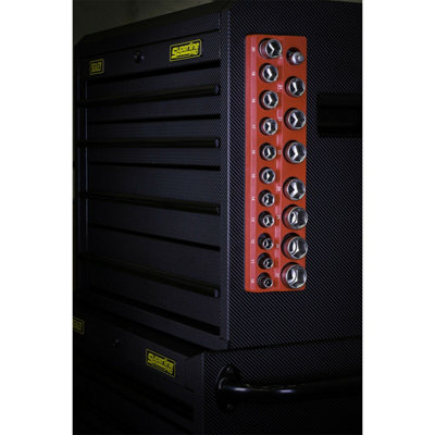 19 Slot 1/2 Inch Drive Magnetic Socket Holder for Deep and Standard Sockets