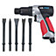 190mm Air Hammer Chisel Plus 5 Chisels for Cutting Chipping With Rubber Grip