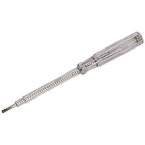 190mm Mains Voltage Tester - VDE Approved - Screwdriver Blade - Fully Insulated