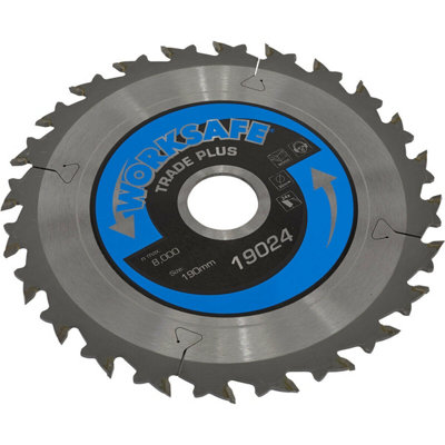 190mm TCT Circular Saw Blade for Wood - 30mm Bore - 24 Teeth - Ultra ...