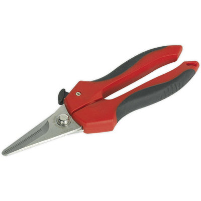 190mm Universal Shears - Spring Loaded Handles - Safety Lock - Stainless Steel