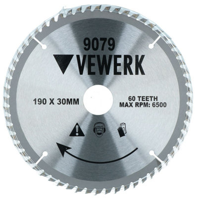 190mm x 30mm TCT Tungsten Carbide Tipped Circular Saw Blades 60 Teeth