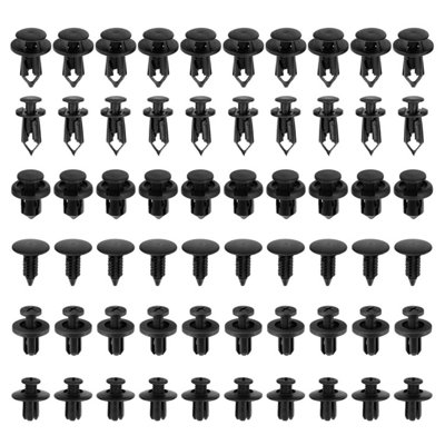 190PCS Car Body Plastic Auto Fasteners Push Trim Clips Pin Rivet Bumper ...