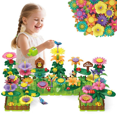 191 PCS Flower Garden Building Toys for Girls STEM DIY Construction ...