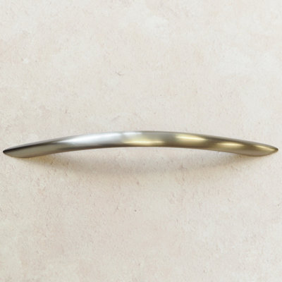 192mm Brushed Nickel Flat Bow Handle