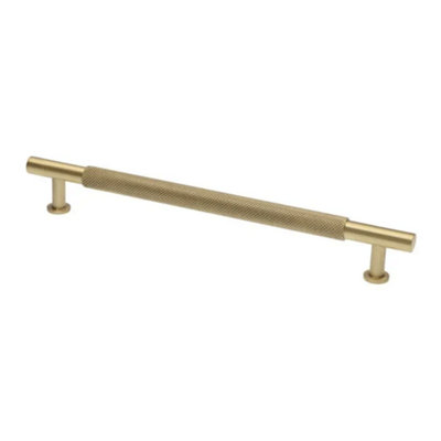 192mm Satin Brass Textured Knurled Cabinet Handle Gold Cupboard Door Drawer Pull Wardrobe Furniture Replacement Price Comparisons | Compare The Build
