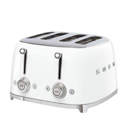 1950s Retro Style 4-Slot Toaster 2000Watts White