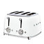 1950s Retro Style 4-Slot Toaster 2000Watts White