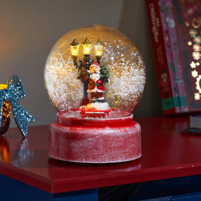 Battery operated deals christmas snow globes