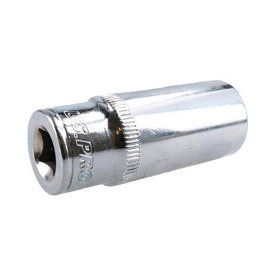 19mm 6 Point 3/8" Drive 64mm Double Deep Metric Socket Chrome Vanadium Steel