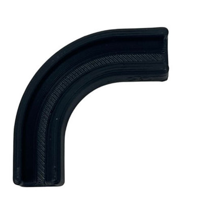19mm 90 Degree Anti Kink Hose Pipe Support Guide Bend Former Black ...
