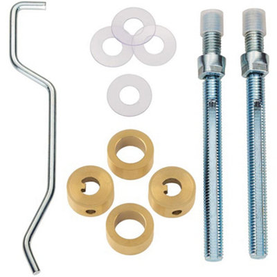 19mm Back to Back Door Handle Fixing Pack - Join 2 Pull Handles - Satin ...