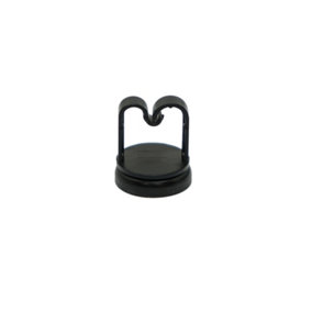 19mm dia x 4.4mm high Multi Cable Holding Magnet With 15mm Cable Clip - 5.6kg Pull (Pack of 2)