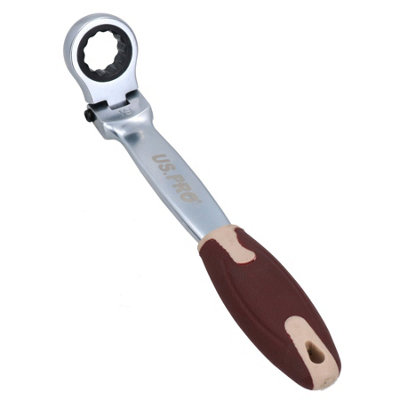 19mm Flexi Flexible Enclosed Ring Ratchet Spanner With Lockable Head 72 Teeth