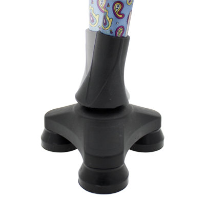 19mm Large Based Walking Stick Cane Tip - Foot with Pivoting Head for Stability