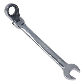 19mm Metric Flexible Combination Ratchet Spanner Wrench Bi-Hex 12 Sided