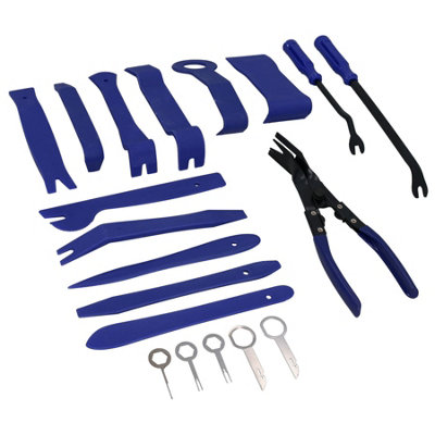 19pc Plastic Car Trim Panel Upholstery Audio Radio Terminal Removal Non Scratch