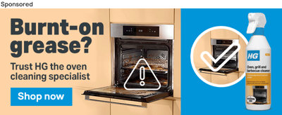 Sponsored Spring Cleaning Sponsored Banner for HG. Burnt-on grease? Trust HG the oven cleaning specialist. Shop now.
