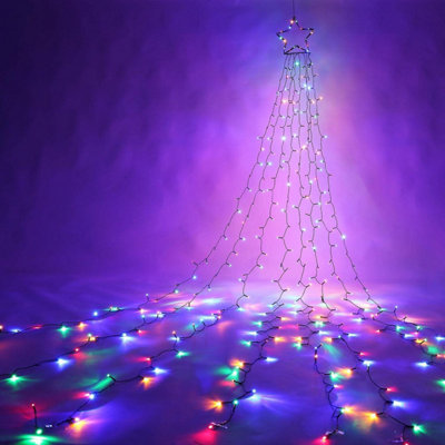 1ft X 8 Strands String Lights With Star Tree Topper - Tree Decoration ...
