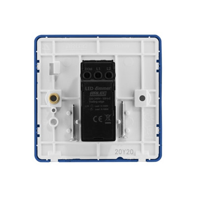 1G 2W 10A Dimmer Light Switch Blue - 4