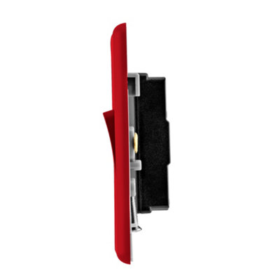 1G 2W 10A Light Switch Red Colour - 5