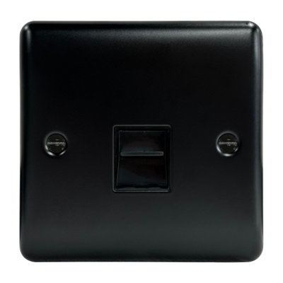 1G Master Telephone Socket Matt Black