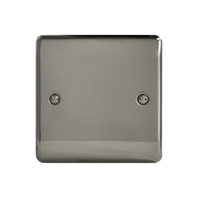 1Gang Blank Plate Black Nickel