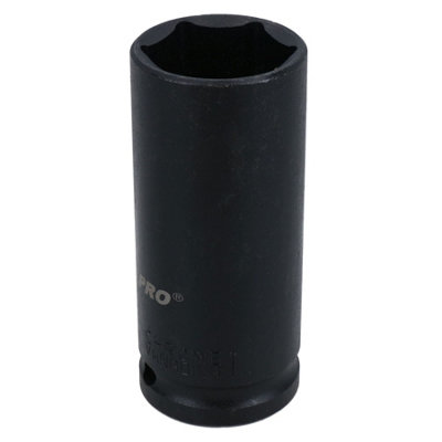 1in Double Deep Impact Imperial SAE Socket 1/2in Drive 6 Sided Single Hex