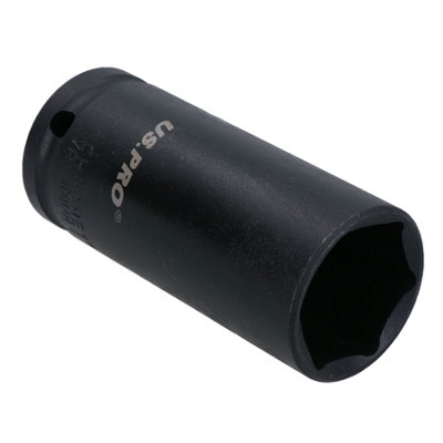 1in Double Deep Impact Imperial SAE Socket 1/2in Drive 6 Sided Single Hex