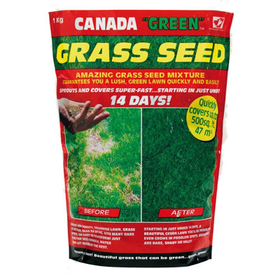 1Kg Canada Green Hard Wearing Grass Seed