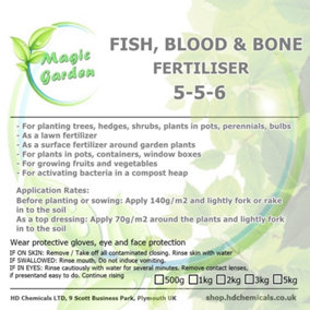 1kg Fish, Blood & Bone Organic Fertiliser