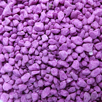 1kg Fluroescent Violet Coloured Plant Pot Garden Gravel - Premium Garden Stones for Decoration