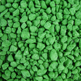 1kg Green Coloured Aquatic Gravel Premium Natural Bottom Fish Tank Stones