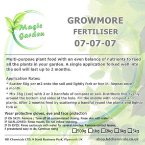 1kg Growmore General Purpose Fertiliser 07-07-07