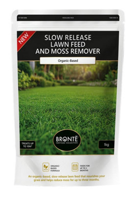 1kg Lawn Feed Organic Based Fertiliser & Moss Control for Lush Green ...
