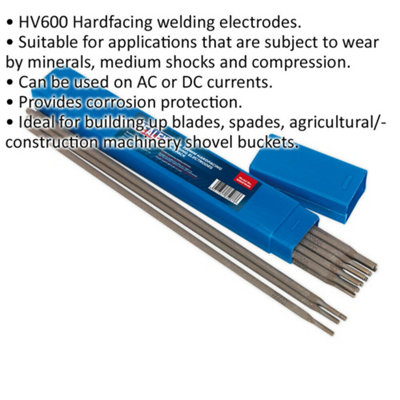 1kg PACK - Hardfacing Welding Electrodes - 24 x 350mm - 160A Current Arc Rods