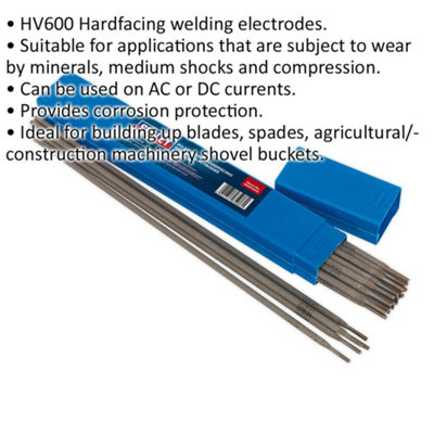 1kg PACK - Hardfacing Welding Electrodes - 3.2 x 350mm - 130A Current Arc Rods