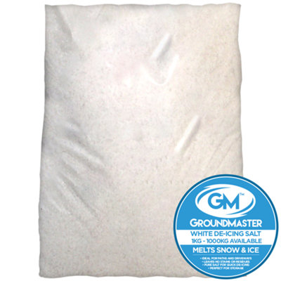 1KG PREMIUM QUALITY WHITE ROCK SALT DEICING FOR SNOW AND ICE FROST MELT