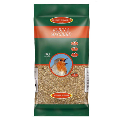 1kg Robin & Songbird Seed Mix With Insects - Premium Mealworms Bird ...